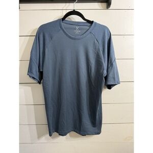 Kitsbow Mens Medium Blue T-Shirt Vented Tencel Stretch M Sewn in USA Cycling Tee